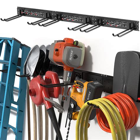 metal wall brackets for tools|tool rack for garage wall.